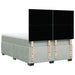 Pat box spring cu saltea, gri deschis, 140x200 cm, catifea - WALTI WALTI