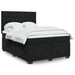Pat box spring cu saltea, negru, 140x200 cm, catifea - WALTI WALTI