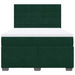 Pat box spring cu saltea, verde închis, 140x200 cm, catifea - WALTI WALTI