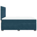 Pat box spring cu saltea, albastru, 140x200 cm, catifea - WALTI WALTI