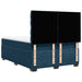 Pat box spring cu saltea, albastru, 140x200 cm, catifea - WALTI WALTI