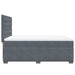 Pat box spring cu saltea, gri închis, 140x200 cm, catifea - WALTI WALTI