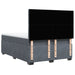 Pat box spring cu saltea, gri închis, 140x200 cm, catifea - WALTI WALTI