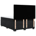 Pat box spring cu saltea, negru, 140x200 cm, catifea - WALTI WALTI