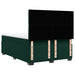 Pat box spring cu saltea, verde închis, 140x200 cm, catifea - WALTI WALTI