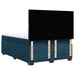 Pat box spring cu saltea, albastru, 140x200 cm, catifea - WALTI WALTI