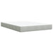 Pat box spring cu saltea, gri deschis, 160x200 cm, catifea - WALTI WALTI