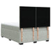 Pat box spring cu saltea, gri deschis, 160x200 cm, catifea - WALTI WALTI