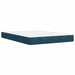 Pat box spring cu saltea, albastru, 160x200 cm, catifea - WALTI WALTI