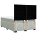 Pat box spring cu saltea, gri deschis, 160x200 cm, catifea - WALTI WALTI