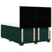 Pat box spring cu saltea, verde închis, 160x200 cm, catifea - WALTI WALTI