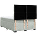 Pat box spring cu saltea, gri deschis, 160x200 cm, catifea - WALTI WALTI