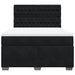 Pat box spring cu saltea, negru, 160x200 cm, catifea - WALTI WALTI