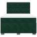 Pat box spring cu saltea, verde închis, 160x200 cm, catifea - WALTI WALTI