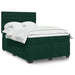 Pat box spring cu saltea, verde închis, 160x200 cm, catifea - WALTI WALTI