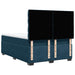 Pat box spring cu saltea, albastru, 160x200 cm, catifea - WALTI WALTI