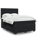 Pat box spring cu saltea, negru, 160x200 cm, catifea - WALTI WALTI
