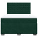 Pat box spring cu saltea, verde închis, 160x200 cm, catifea - WALTI WALTI