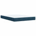 Pat box spring cu saltea, albastru, 160x200 cm, catifea - WALTI WALTI