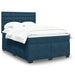 Pat box spring cu saltea, albastru, 160x200 cm, catifea - WALTI WALTI