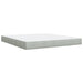 Pat box spring cu saltea, gri deschis, 180x200 cm, catifea - WALTI WALTI