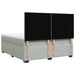 Pat box spring cu saltea, gri deschis, 180x200 cm, catifea - WALTI WALTI