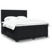 Pat box spring cu saltea, negru, 180x200 cm, catifea - WALTI WALTI