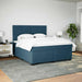 Pat box spring cu saltea, albastru, 180x200 cm, catifea - WALTI WALTI