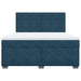 Pat box spring cu saltea, albastru, 180x200 cm, catifea - WALTI WALTI