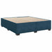 Pat box spring cu saltea, albastru, 180x200 cm, catifea - WALTI WALTI
