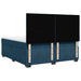 Pat box spring cu saltea, albastru, 180x200 cm, catifea - WALTI WALTI