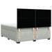 Pat box spring cu saltea, gri deschis, 180x200 cm, catifea - WALTI WALTI