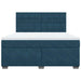 Pat box spring cu saltea, albastru, 180x200 cm, catifea - WALTI WALTI