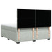 Pat box spring cu saltea, gri deschis, 180x200 cm, catifea - WALTI WALTI