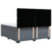 Pat box spring cu saltea, gri închis, 180x200 cm, catifea - WALTI WALTI