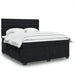 Pat box spring cu saltea, negru, 180x200 cm, catifea - WALTI WALTI