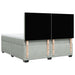 Pat box spring cu saltea, gri deschis, 180x200 cm, catifea - WALTI WALTI