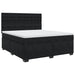 Pat box spring cu saltea, negru, 180x200 cm, catifea - WALTI WALTI