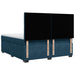 Pat box spring cu saltea, albastru, 180x200 cm, catifea - WALTI WALTI