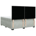Pat box spring cu saltea, gri deschis, 200x200 cm, catifea - WALTI WALTI
