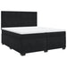 Pat box spring cu saltea, negru, 200x200 cm, catifea - WALTI WALTI