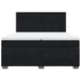 Pat box spring cu saltea, negru, 200x200 cm, catifea - WALTI WALTI