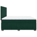 Pat box spring cu saltea, verde închis, 200x200 cm, catifea - WALTI WALTI