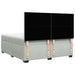 Pat box spring cu saltea, gri deschis, 200x200 cm, catifea - WALTI WALTI