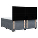Pat box spring cu saltea, gri închis, 200x200 cm, catifea - WALTI WALTI