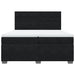 Pat box spring cu saltea, negru, 200x200 cm, catifea - WALTI WALTI