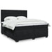 Pat box spring cu saltea, negru, 200x200 cm, catifea - WALTI WALTI