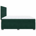 Pat box spring cu saltea, verde închis, 200x200 cm, catifea - WALTI WALTI