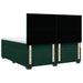 Pat box spring cu saltea, verde închis, 200x200 cm, catifea - WALTI WALTI
