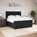 Pat box spring cu saltea, negru, 200x200 cm, catifea - WALTI WALTI
